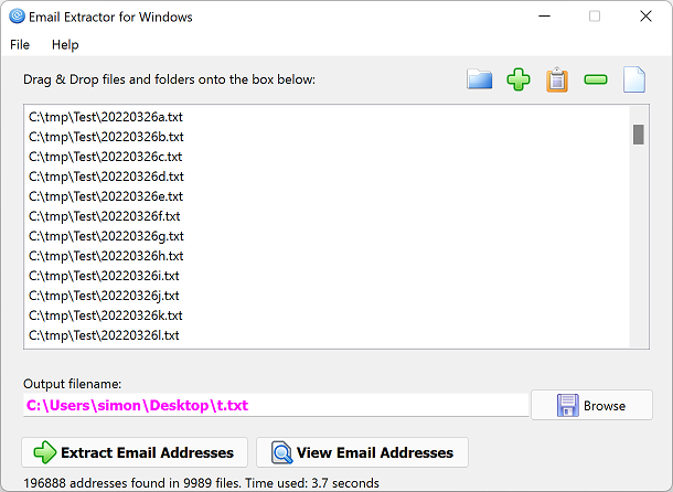Email Extractor for Windows